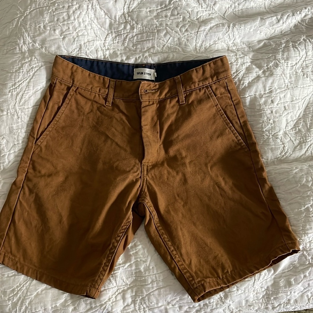 Taylor Stitch Tan/Brown Canvas Shorts Size 30